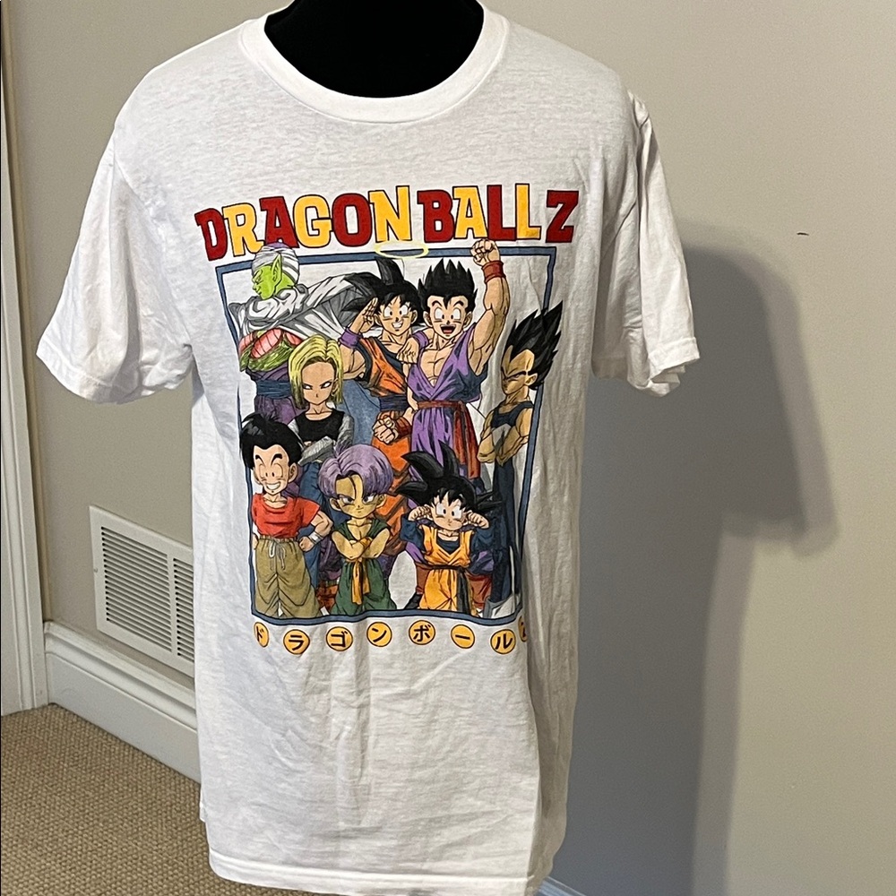 DRAGONBALL Z Anime Graphic Crew Shirt White Unisex